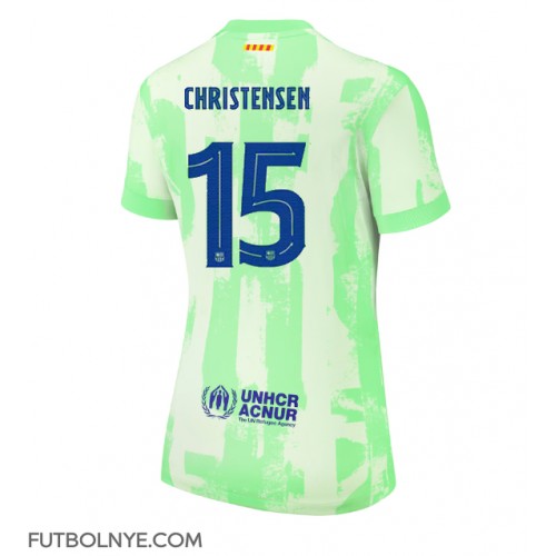 Camiseta Barcelona Andreas Christensen #15 Tercera Equipación para mujer 2024-25 manga corta
